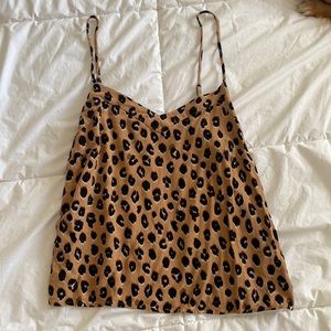 Women’s cami - a new day - cheetah print - M (used)